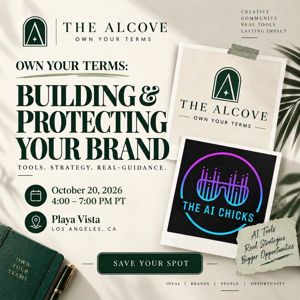 Own Your Terms: Building and Protecting Your Brand event flyer